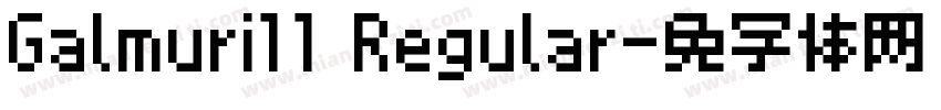 Galmuri11 Regular字体转换